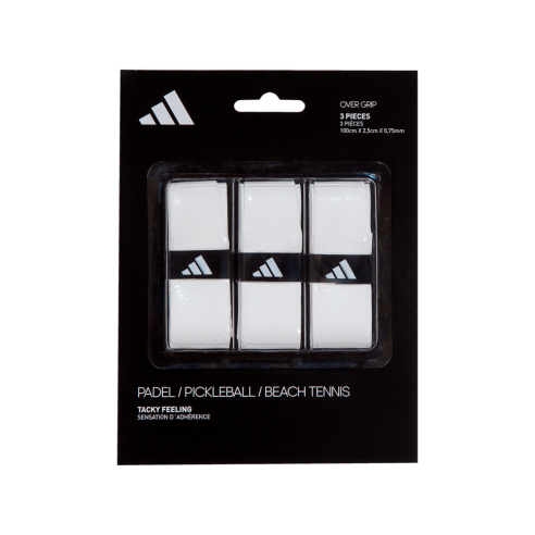 SET PADEL OVERGRIP 3 UNIDADES BLANCOS