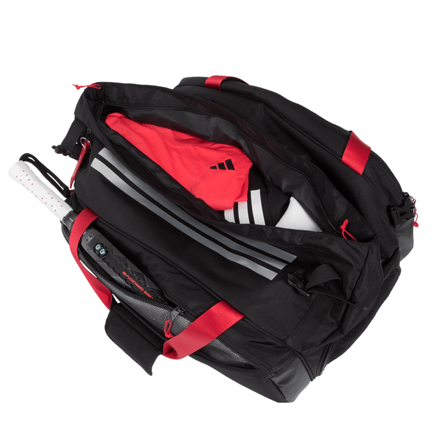 Paletero adidas Multigame Negro/Rojo 3.4- Ale Galán