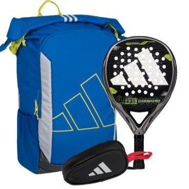 Pala Adidas Adipower Carbon CTRL 3.4 + Mochila Multigame Azul 3.3