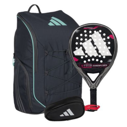 Pala Adidas Adipower Carbon Light 3.4 + Mochila protour anthratice 3.3