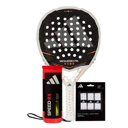 Adidas Metalbone Ctrl 2026 + Overgrips x3 + Pelotas Rx Speed x3